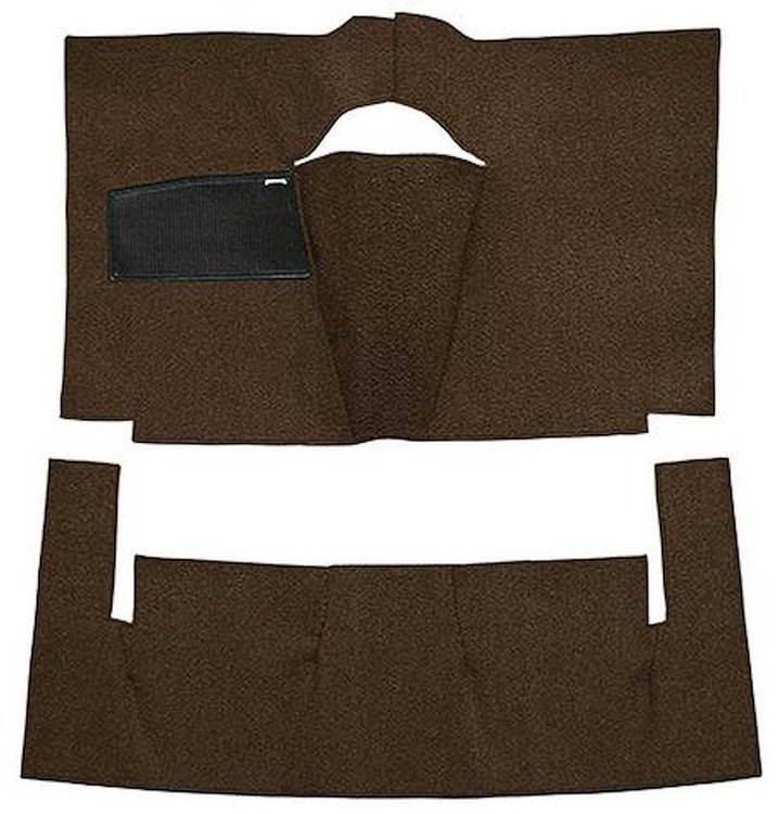 F9165730 1961 Galaxie Starliner/Sunliner 2-Door Hardtop/Convertible w/ Automatic/4-Speed - Cut & Sewn - Loop - Dark Brown