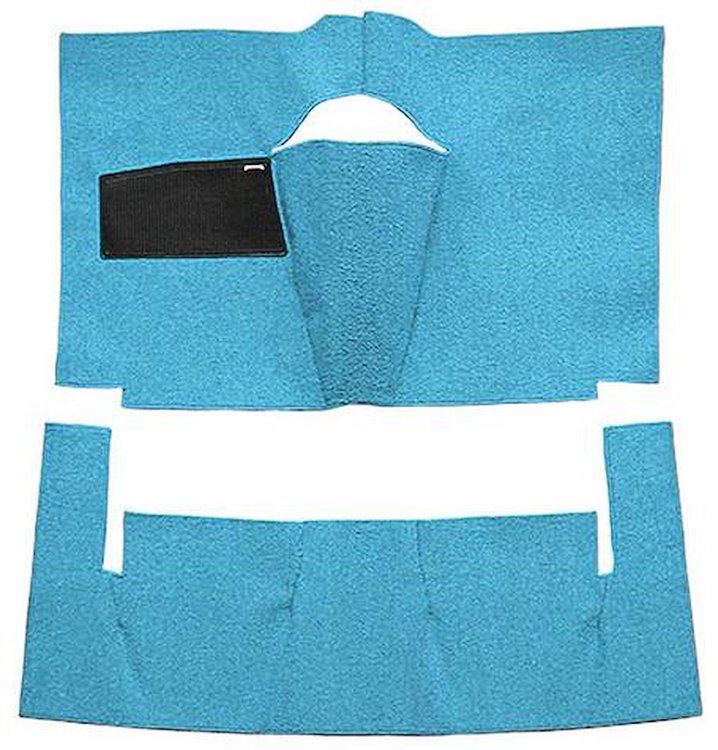 F9165741 1961 Galaxie Starliner/Sunliner 2-Door Hardtop/Convertible w/ Automatic/4-Speed - Cut & Sewn - Loop - Medium Blue