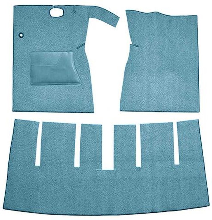 F9165941 1963 Ford Galaxie Convertible Auto/4-Speed; w/ Console Cut & Sewn; Loop Carpet; Kit; Medium Blue