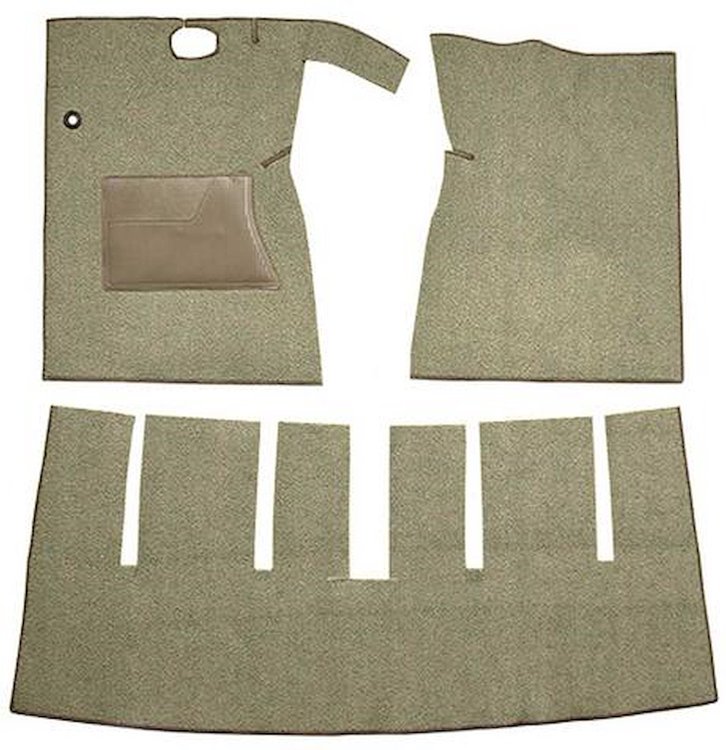 F9165944 1963 Ford Galaxie Convertible Auto/4-Speed; w/ Console Cut & Sewn; Loop Carpet; Kit; Fawn Sandalwood