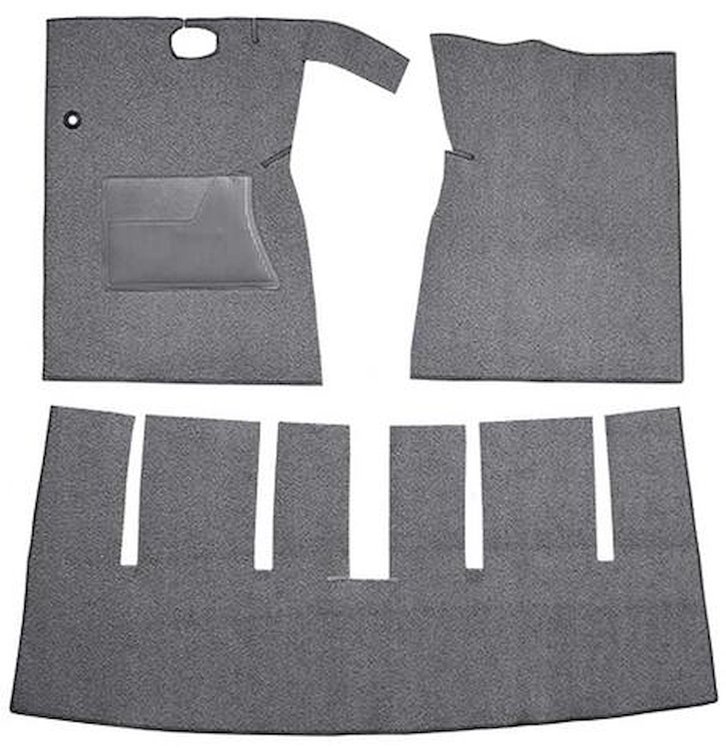 F9165947 1963 Ford Galaxie Convertible Auto/4-Speed; w/ Console Cut & Sewn; Loop Carpet; Kit; Gunmetal Gray