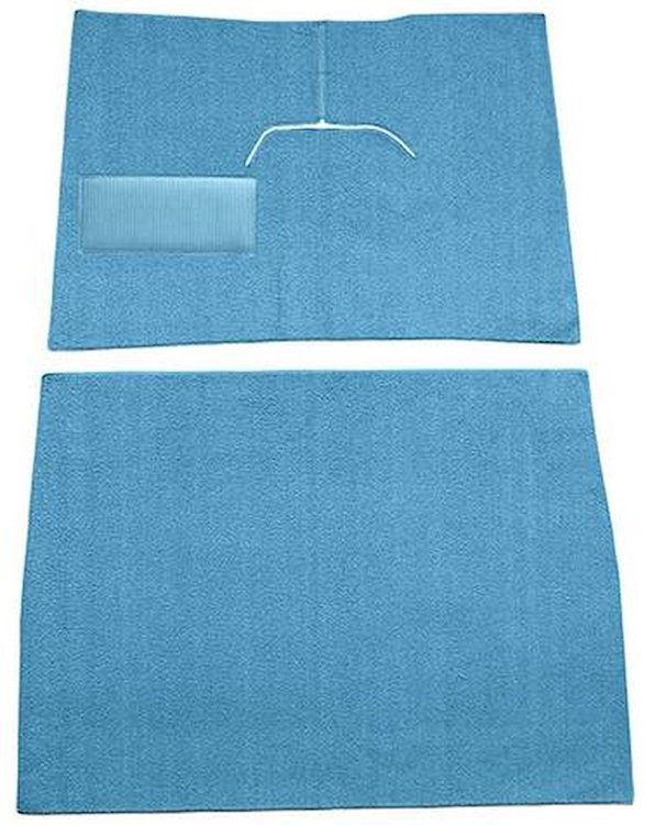 F9169241 1948-52 Ford F1 w/ Low Tunnel; Cut & Sewn; Loop Carpet; Kit; Medium Blue