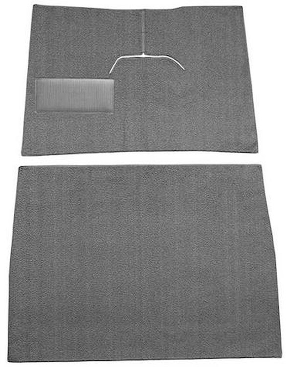 F9169247 1948-52 Ford F1 w/ Low Tunnel; Cut & Sewn; Loop Carpet; Kit; Gunmetal Gray