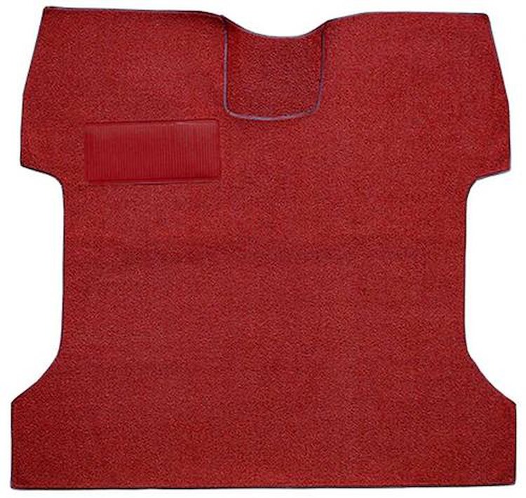 F9169502 1957-60 Ford F-100 w/ Low Tunnel; Cut & Sewn; Loop Carpet; Kit; Red