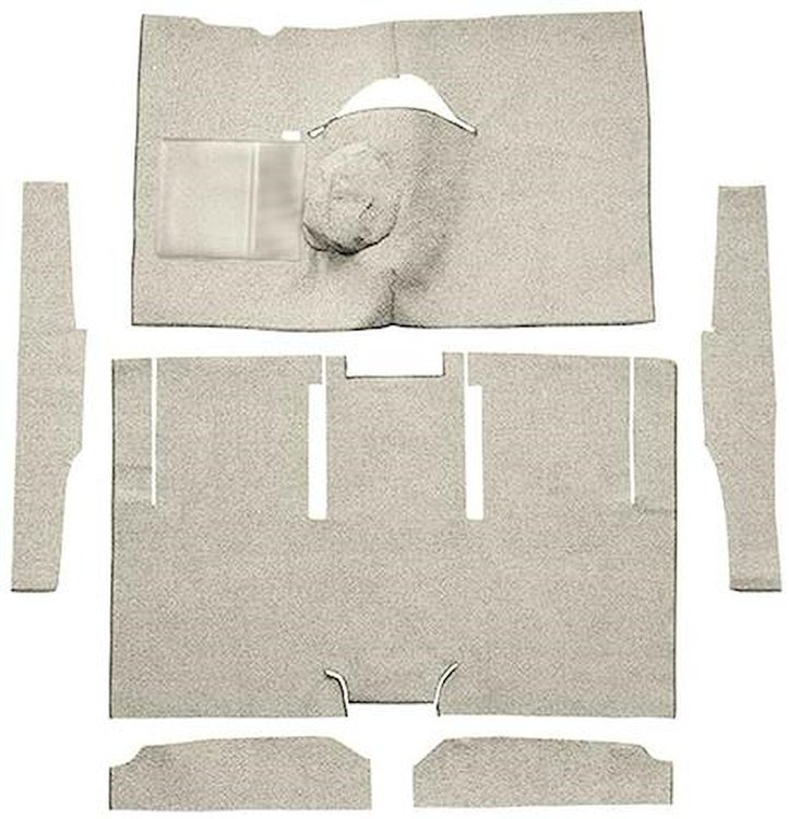 F9174623 1963-65 Falcon/Comet 2-Door Sedan/Ranchero V8 w/ Floor Shift; Cut & Sewn; Loop Carpet; Kit; Silver