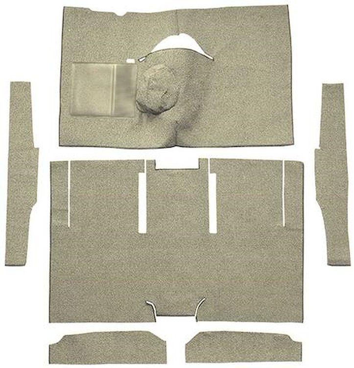 F9174644 1963-65 Falcon/Comet 2-Door Sedan/Ranchero V8 w/ Floor Shift; Cut & Sewn; Loop Carpet; Kit; Fawn Sandalwood