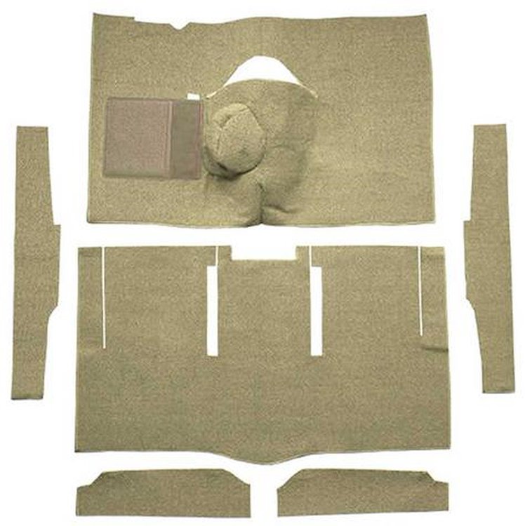 F9174844 1963-65 Falcon/Comet 2-Door Hardtop 8 Cyl w/ Floor Shift; Cut & Sewn; Loop Carpet; Kit; Fawn Sandalwood
