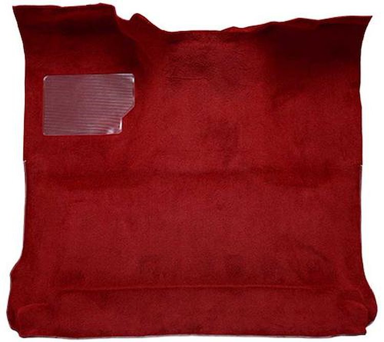 F9183202 1980-86 Ford F-Series Regular Cab w/ Low Tunnel; Molded; Cutpile Carpet; Kit; Red