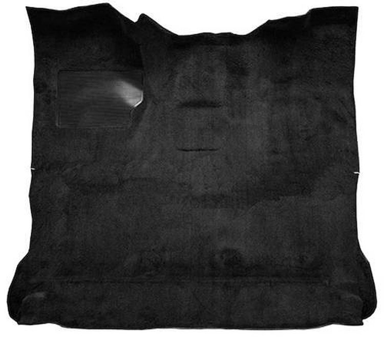 F9183301 1980-86 Ford F-Series Extra Cab w/ High Tunnel; Molded; Cutpile Carpet; Kit; Black