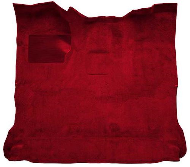 F9183302 1980-86 Ford F-Series Extra Cab w/ High Tunnel; Molded; Cutpile Carpet; Kit; Red