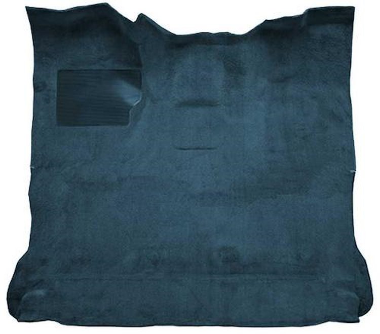 F9183304 1980-86 Ford F-Series Extra Cab w/ High Tunnel; Molded; Cutpile Carpet; Kit; Federal Blue