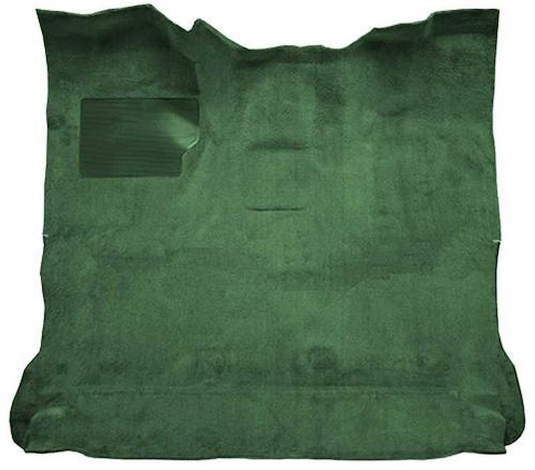 F9183319 1980-86 Ford F-Series Extra Cab w/ High Tunnel; Molded; Cutpile Carpet; Kit; Sage Green