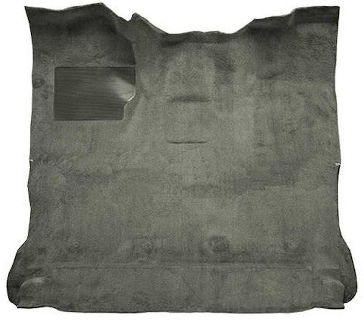 F9183325 1980-86 Ford F-Series Extra Cab w/ High Tunnel; Molded; Cutpile Carpet; Kit; Medium Gray