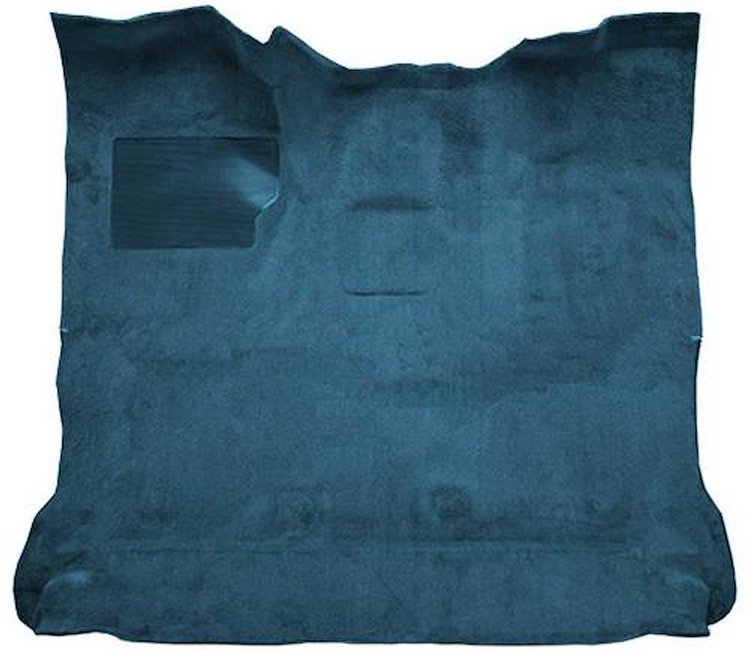 F9183331 1980-86 Ford F-Series Extra Cab w/ High Tunnel; Molded; Cutpile Carpet; Kit; Blue