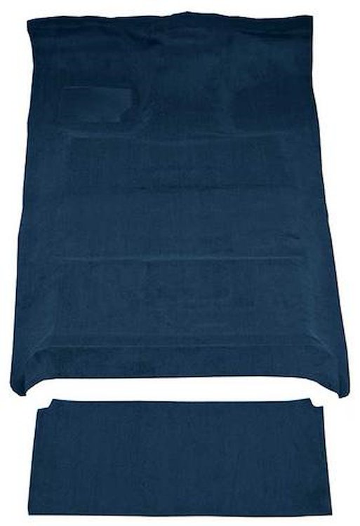 F9183512 1980-96 Ford F-Series Crew Cab w/ Low Tunnel; Molded; Cutpile Carpet; Kit; Regatta Blue