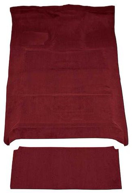 F9183515 1980-96 Ford F-Series Crew Cab w/ Low Tunnel; Molded; Cutpile Carpet; Kit; Maroon