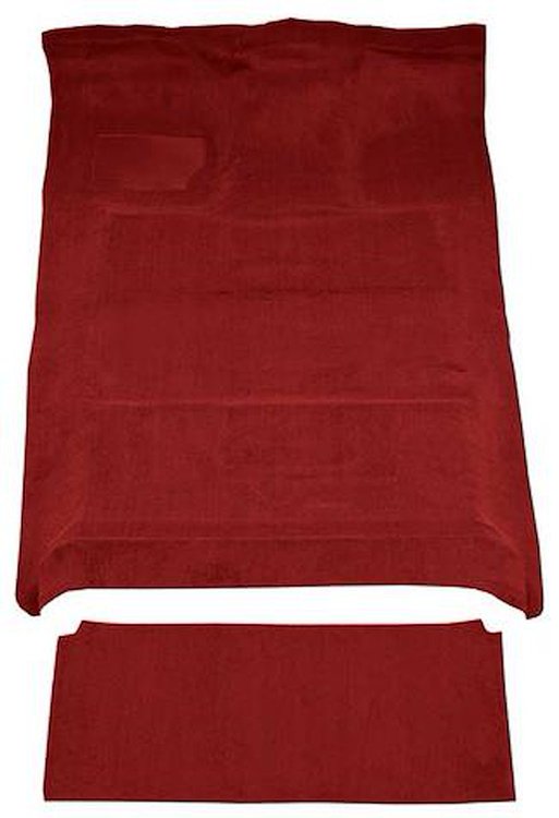 F9183521 1980-96 Ford F-Series Crew Cab w/ Low Tunnel; Molded; Cutpile Carpet; Kit; Oxblood