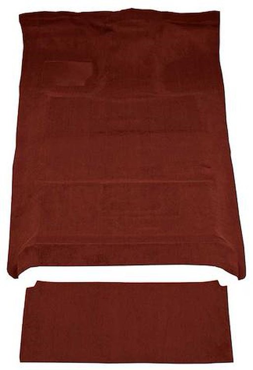 F9183558 1980-96 Ford F-Series Crew Cab w/ Low Tunnel; Molded; Cutpile Carpet; Kit; Maple/Canyon