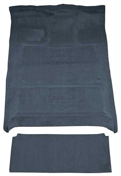 F9183563 1980-96 Ford F-Series Crew Cab w/ Low Tunnel; Molded; Cutpile Carpet; Kit; Crystal Blue