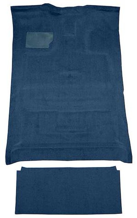 F9183608 1980-86 Ford F-Series Crew Cab w/ High Tunnel; Molded; Cutpile Carpet; Kit; Blue