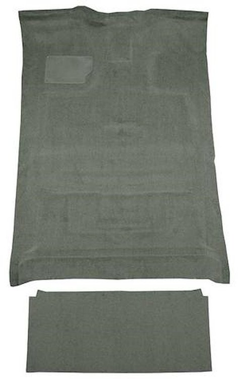 F9183625 1980-86 Ford F-Series Crew Cab w/ High Tunnel; Molded; Cutpile Carpet; Kit; Medium Gray