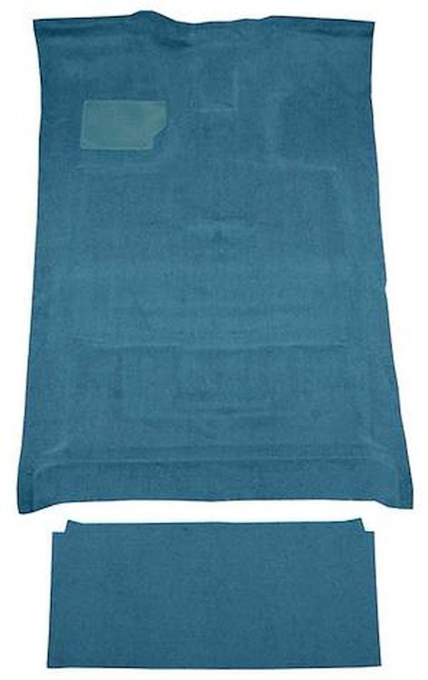F9183631 1980-86 Ford F-Series Crew Cab w/ High Tunnel; Molded; Cutpile Carpet; Kit; Blue