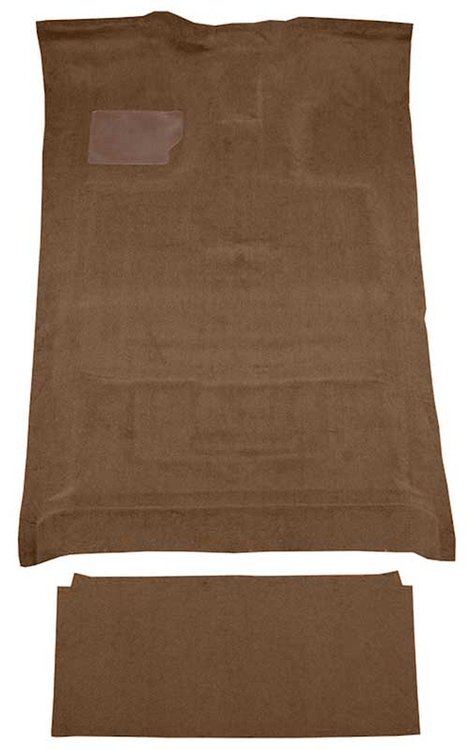 F9183659 1980-86 Ford F-Series Crew Cab w/ High Tunnel; Molded; Cutpile Carpet; Kit; Cognac