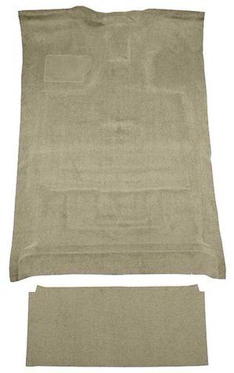F9183691 1980-86 Ford F-Series Crew Cab w/ High Tunnel; Molded; Cutpile Carpet; Kit; Antelope/Light Neutral