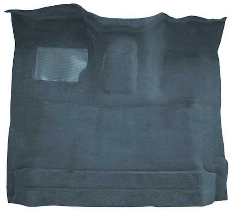 F9183763 1987-96 Ford F-Series Regular Cab w/ High Tunnel; Molded; Cutpile Carpet; Kit; Crystal Blue