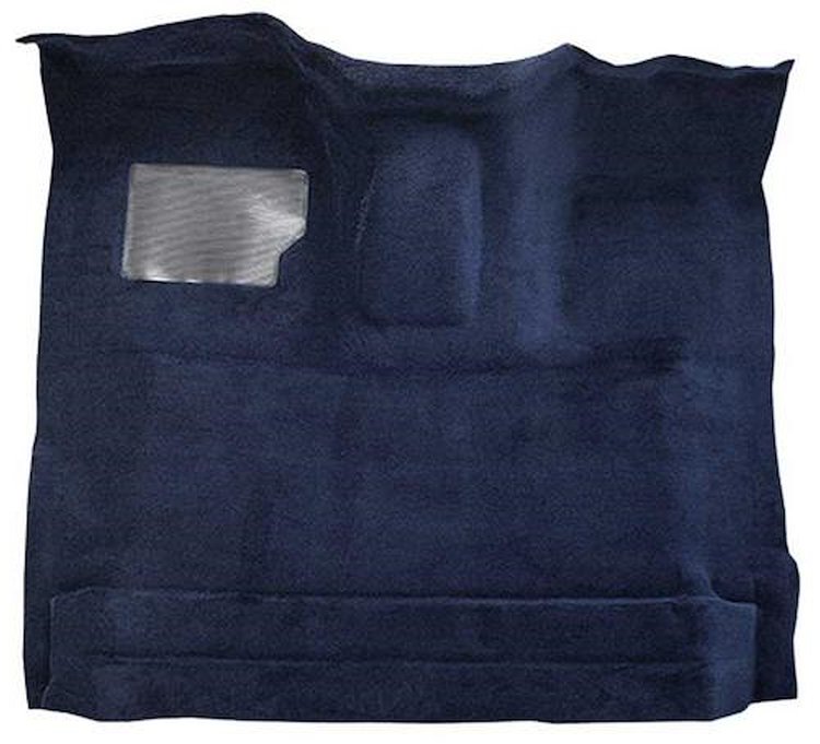 F9183766 1987-96 Ford F-Series Regular Cab w/ High Tunnel; Molded; Cutpile Carpet; Kit; Dark Blue