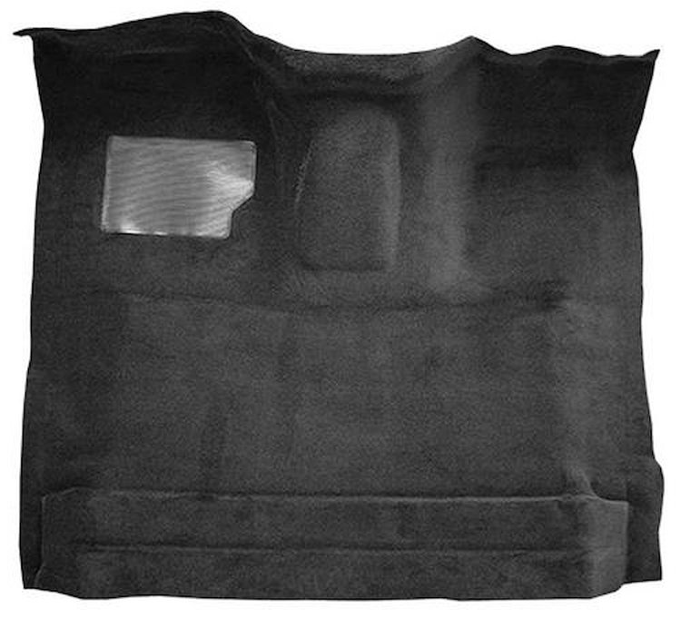 F9183778 1987-96 Ford F-Series Regular Cab w/ High Tunnel; Molded; Cutpile Carpet; Kit; Ebony