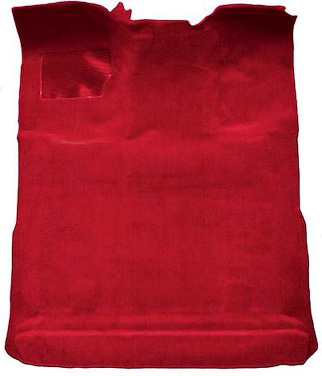F9183802 1980-97 Ford F-Series Extra Cab w/ Low Tunnel; Molded; Cutpile Carpet; Kit; Red