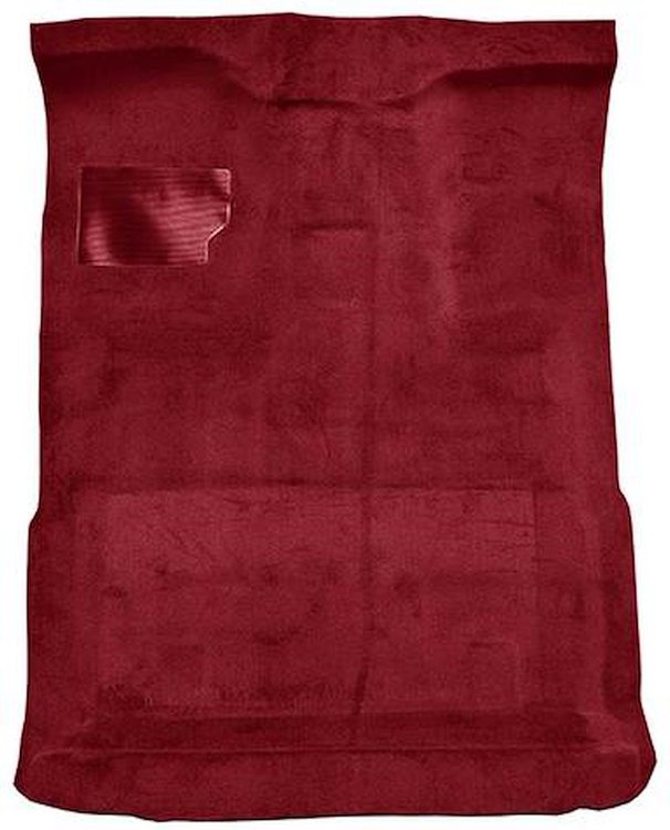 F9183902 1980-86 Ford F-Series Extra Cab w/ High Tunnel; Molded; Cutpile Carpet; Kit; Red