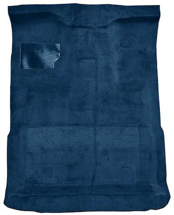 F9183908 1980-86 Ford F-Series Extra Cab w/ High Tunnel; Molded; Cutpile Carpet; Kit; Blue