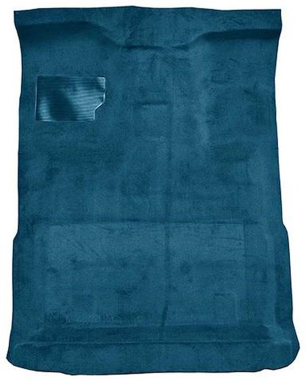 F9183941 1980-86 Ford F-Series Extra Cab w/ High Tunnel; Molded; Cutpile Carpet; Kit; Ocean Blue/Bright Blue