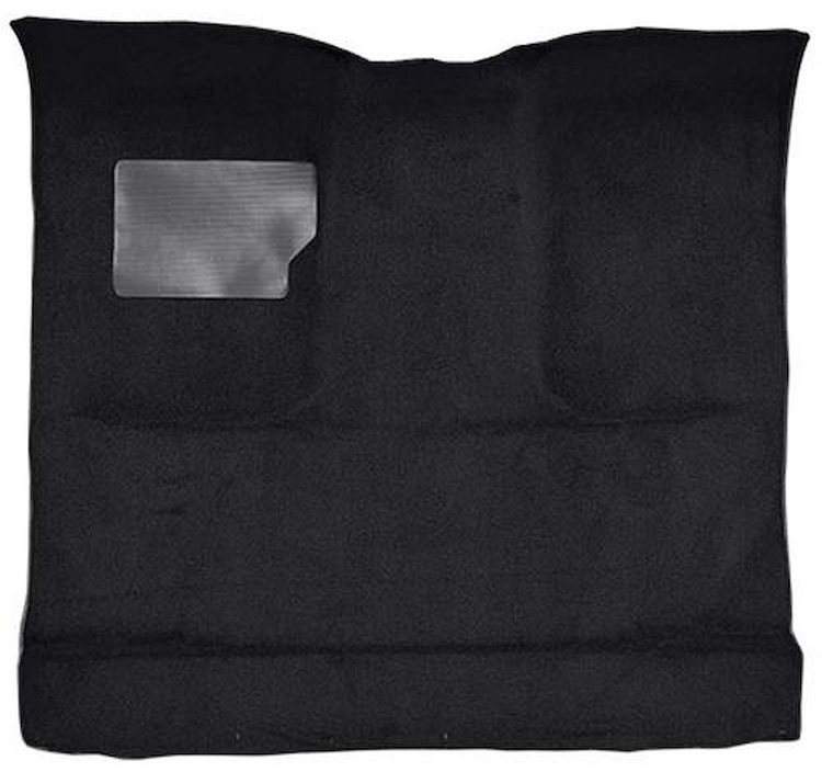 F9184801 1965-73 Ford F-Series Regular Cab Truck w/ Low Tunnel; Molded Loop Carpet; Kit; Black