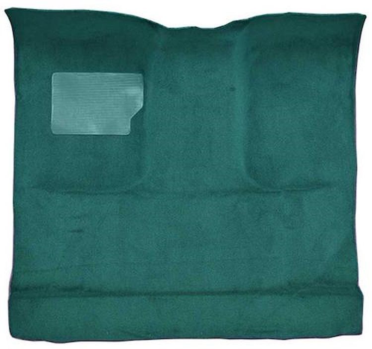 F9184806 1965-73 Ford F-Series Regular Cab Truck w/ Low Tunnel; Molded Loop Carpet; Kit; Aqua