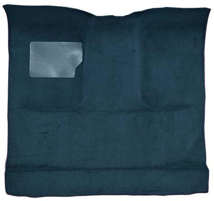F9184812 1965-73 Ford F-Series Regular Cab Truck w/ Low Tunnel; Molded Loop Carpet; Kit; Dark Blue