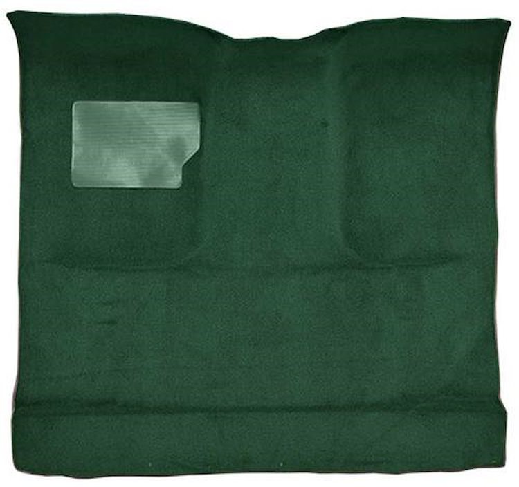 F9184813 1965-73 Ford F-Series Regular Cab Truck w/ Low Tunnel; Molded Loop Carpet; Kit; Dark Green