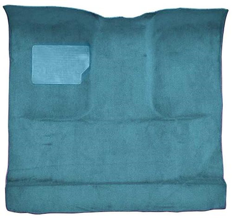 F9184841 1965-73 Ford F-Series Regular Cab Truck w/ Low Tunnel; Molded Loop Carpet; Kit; Medium Blue