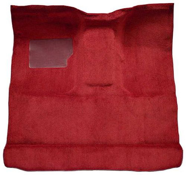 F9185002 1974-79 Ford F-Series Regular Cab w/ High Tunnel; Molded; Cutpile Carpet; Kit; Red