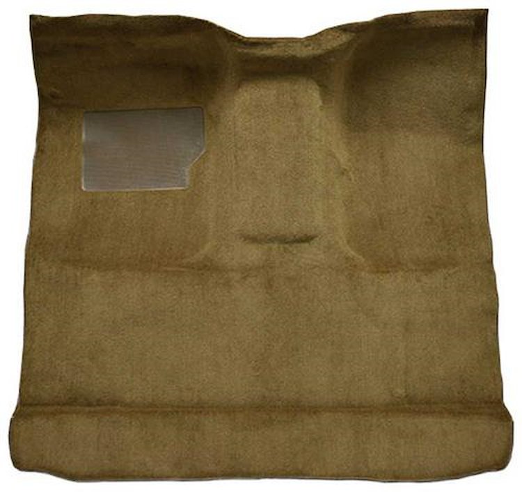 F9185018 1974-79 Ford F-Series Regular Cab w/ High Tunnel; Molded; Cutpile Carpet; Kit; Dark Saddle