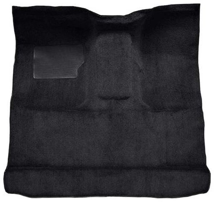 F9185101 1965-73 Ford F-Series Regular Cab Truck w/ High Tunnel; Molded Loop Carpet; Black