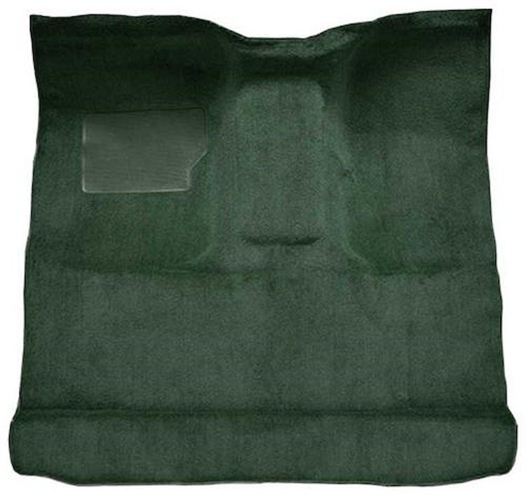 F9185113 1965-73 Ford F-Series Regular Cab Truck w/ High Tunnel; Molded Loop Carpet; Dark Green