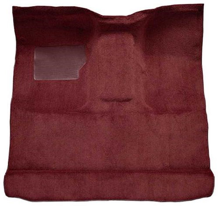 F9185115 1965-73 Ford F-Series Regular Cab Truck w/ High Tunnel; Molded Loop Carpet; Maroon