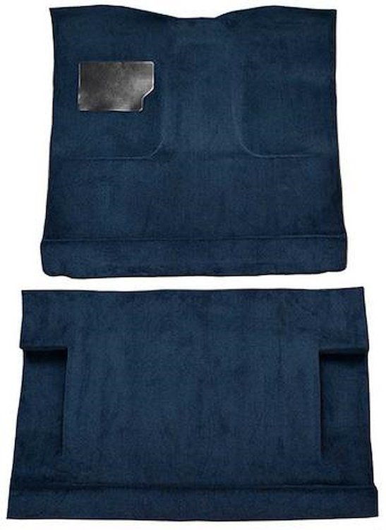 F9185412 1973 Ford F-250/F-350 Crew Cab; Low Tunnel Molded Loop Carpet; Kit; Dark Blue