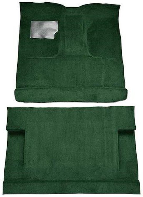 F9185613 1973 Ford F-250/F-350 Crew Cab; High TunnelLoop Carpet; Kit; Dark Green