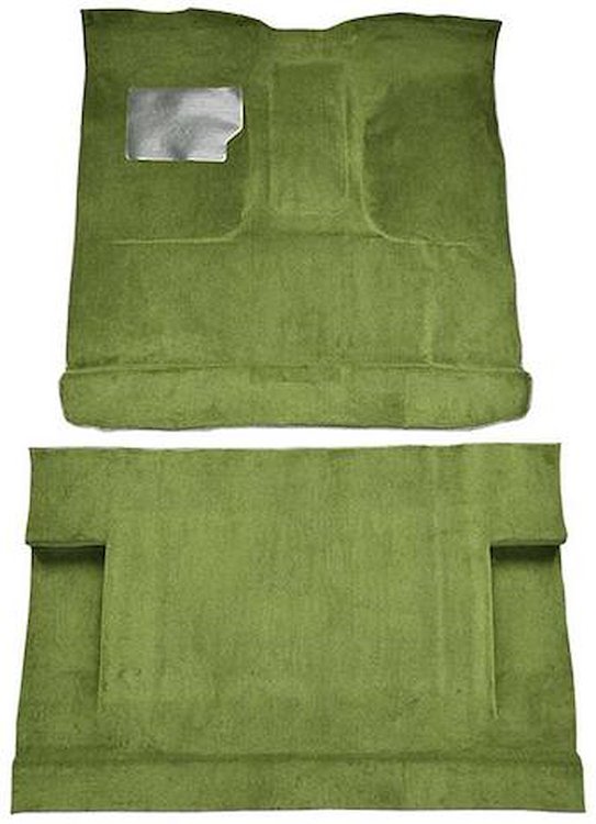 F9185619 1973 Ford F-250/F-350 Crew Cab; High TunnelLoop Carpet; Kit; Moss Green