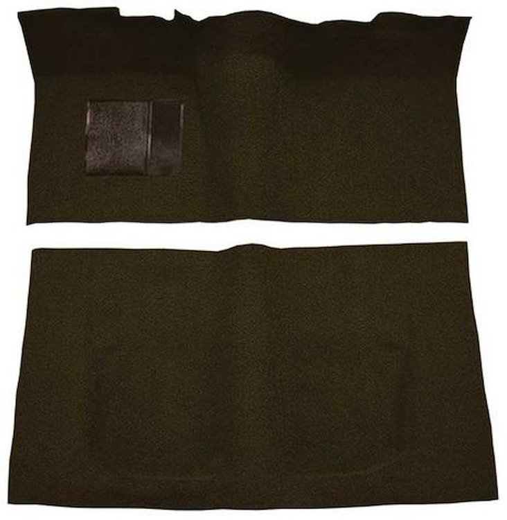 F9190030 1960-64 Galaxie/Fairlane 2-Door w/ Flat Front & Column Shift - Loop Carpet Kit - Dark Brown