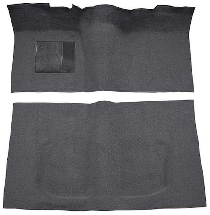 F9190047 1960-64 Galaxie/Fairlane 2-Door w/ Flat Front & Column Shift - Loop Carpet Kit - Gunmetal Gray